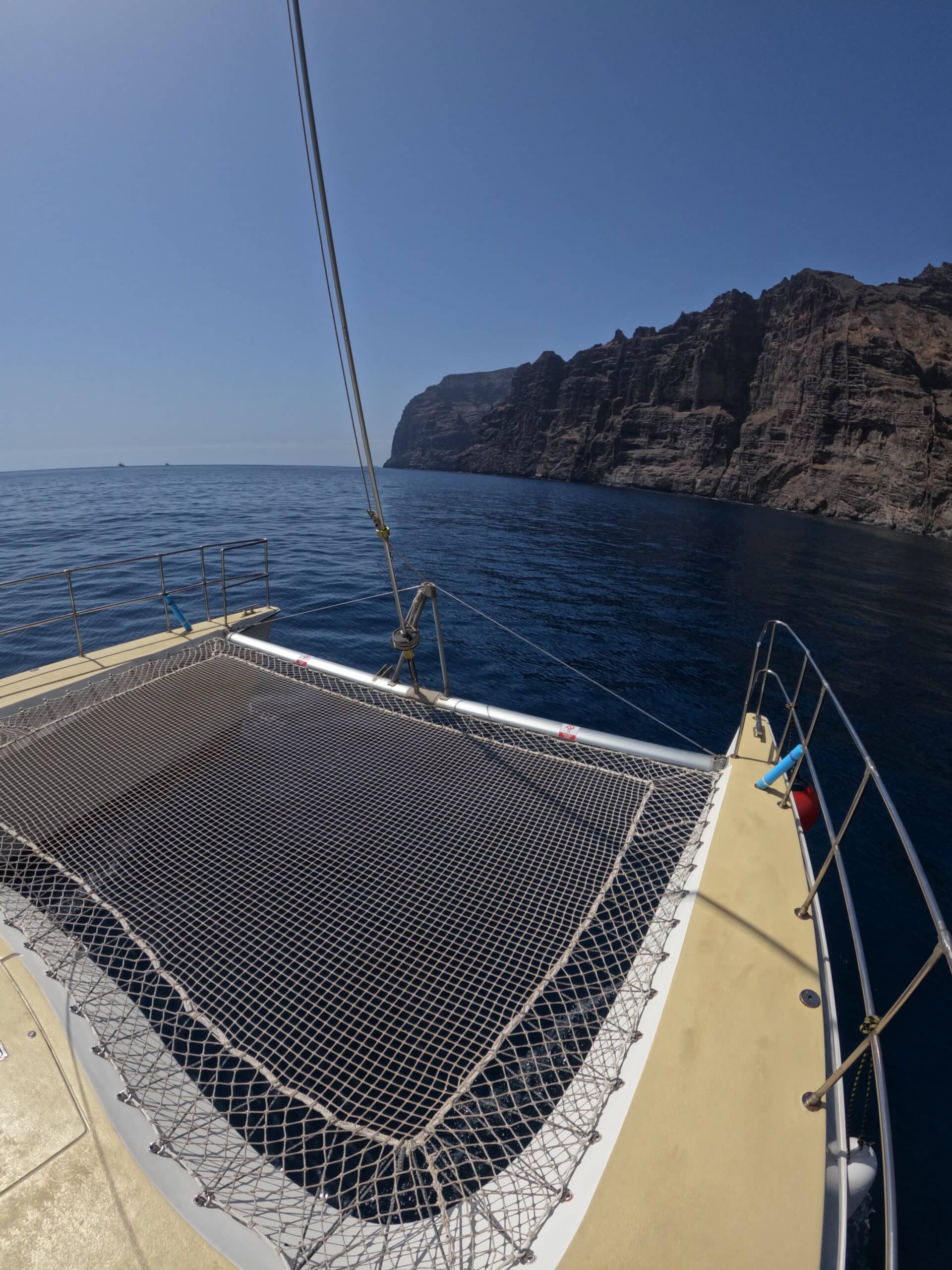 À bord du catamaran